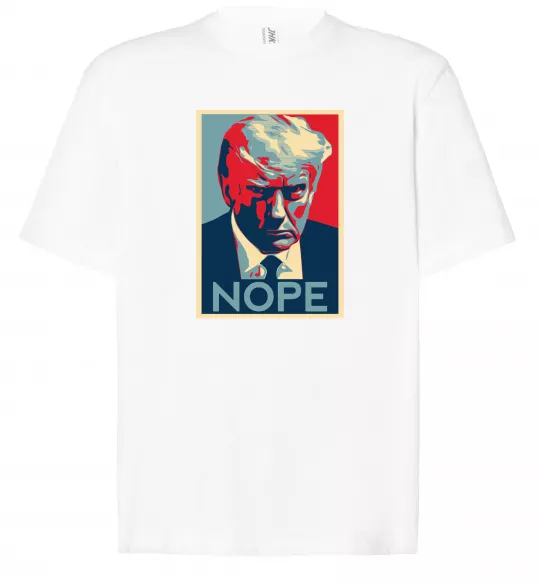 Футболка Оверсайз Trump Nope Белый фото