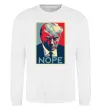 Свитшот Trump Nope Белый Свитшот Trump Nope Белый фото