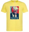 Чоловіча футболка Trump Nope Лимонний фото