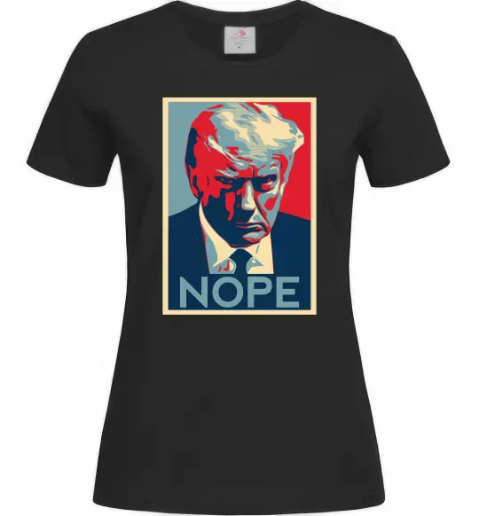 Женская футболка Trump Nope Черный фото
