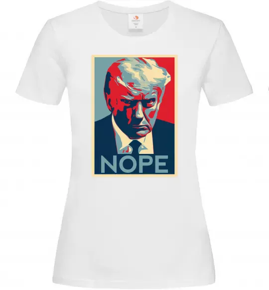 Женская футболка Trump Nope Белый фото