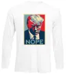 Лонгслив Trump Nope Белый фото