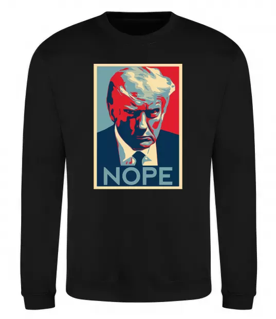 Свитшот Trump Nope Черный фото