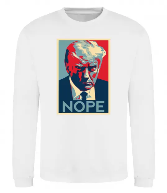 Свитшот Trump Nope Белый фото