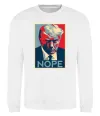 Свитшот Trump Nope Белый Свитшот Trump Nope Белый фото