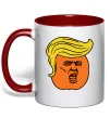 Чашка з кольоровою ручкою Orange Trump Червоний Чашка з кольоровою ручкою Orange Trump Червоний фото
