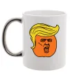 Чашка з кольоровою ручкою Orange Trump Срібло Чашка з кольоровою ручкою Orange Trump Срібло фото
