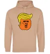Женская толстовка (худи) Orange Trump Песочный фото