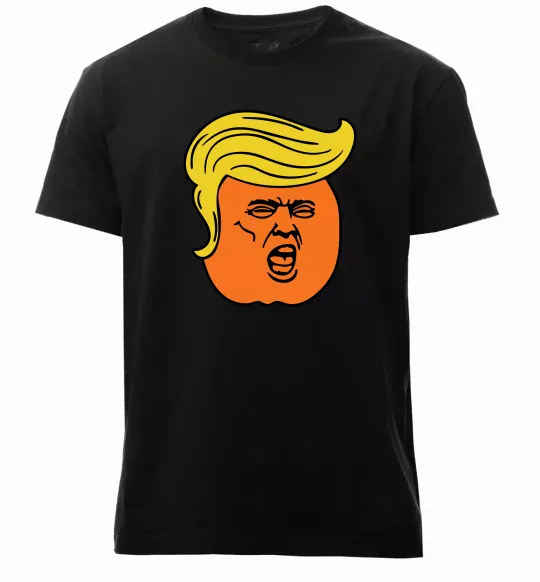 Чоловіча преміум футболка Orange Trump Чорний фото