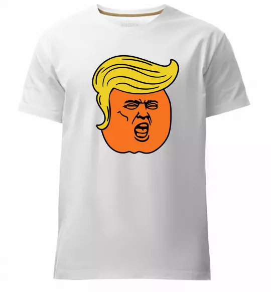 Чоловіча преміум футболка Orange Trump Білий фото