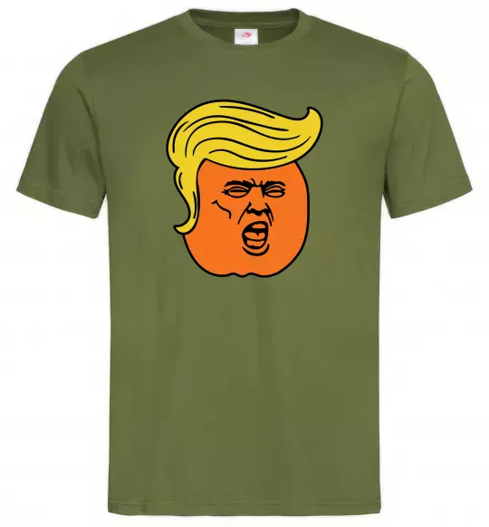 Мужская футболка Orange Trump Оливковый фото