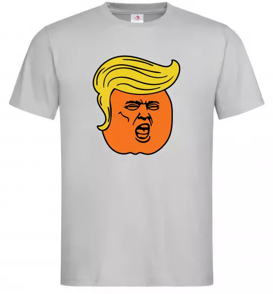 Мужская футболка Orange Trump Серый фото