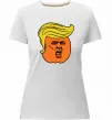 Жіноча преміум футболка Orange Trump Білий фото