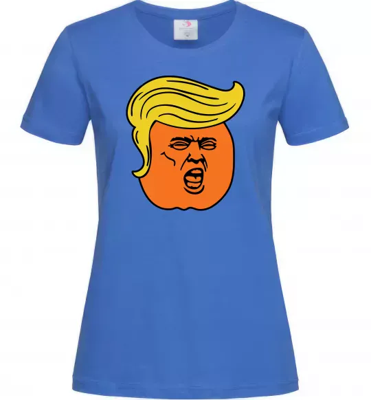 Жіноча футболка Orange Trump Яскраво-синій фото
