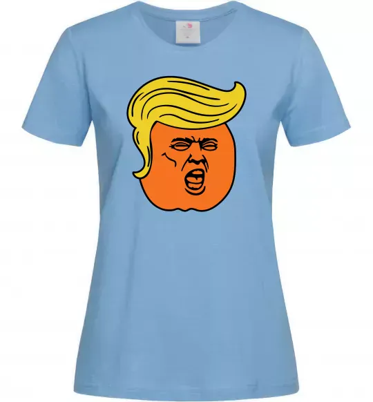 Жіноча футболка Orange Trump Блакитний фото