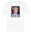 Футболка Оверсайз Make russia small? Трамп Білий Футболка Оверсайз Make russia small? Трамп Білий фото