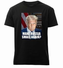 Мужская премиум футболка Make russia small? Трамп