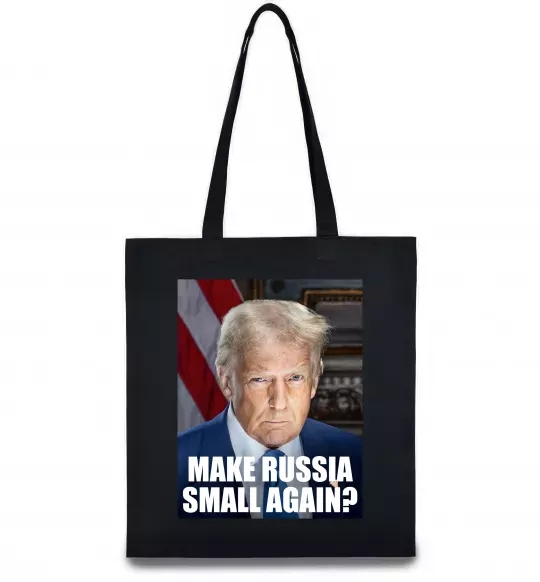 Еко-сумка Make russia small? Трамп Чорний фото