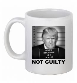 Чашка керамическая Donald Trump Not guilty