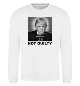 Свитшот Donald Trump Not guilty Белый фото