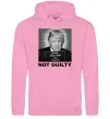 Чоловіча толстовка (худі) Donald Trump Not guilty Рожевий фото