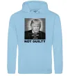 Жіноча толстовка (худі) Donald Trump Not guilty Блакитний фото
