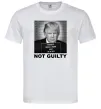 Чоловіча футболка Donald Trump Not guilty Білий фото