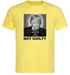 Чоловіча футболка Donald Trump Not guilty Лимонний фото