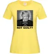 Жіноча футболка Donald Trump Not guilty Лимонний Жіноча футболка Donald Trump Not guilty Лимонний фото