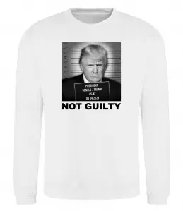 Свитшот Donald Trump Not guilty Белый фото