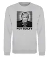 Світшот Donald Trump Not guilty Сірий меланж фото