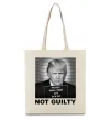 Еко-сумка Donald Trump Not guilty Бежевий фото