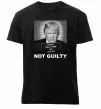 Чоловіча преміум футболка Donald Trump Not guilty Чорний фото