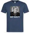 Чоловіча футболка Donald Trump Not guilty Темно-синій фото