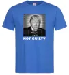 Чоловіча футболка Donald Trump Not guilty Яскраво-синій фото
