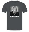 Чоловіча футболка Donald Trump Not guilty Графіт фото