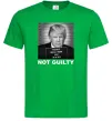 Чоловіча футболка Donald Trump Not guilty Зелений фото