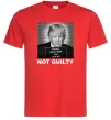 Чоловіча футболка Donald Trump Not guilty Червоний фото
