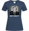 Жіноча футболка Donald Trump Not guilty Темно-синій Жіноча футболка Donald Trump Not guilty Темно-синій фото