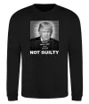 Світшот Donald Trump Not guilty Чорний фото