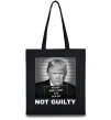 Еко-сумка Donald Trump Not guilty Чорний фото