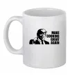 Чашка керамічна Make cooking great again Білий фото
