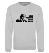 Світшот Make cooking great again Сірий меланж фото