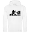 Чоловіча толстовка (худі) Make cooking great again Білий фото