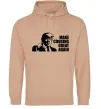 Чоловіча толстовка (худі) Make cooking great again Пісочний фото