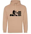 Жіноча толстовка (худі) Make cooking great again Пісочний фото