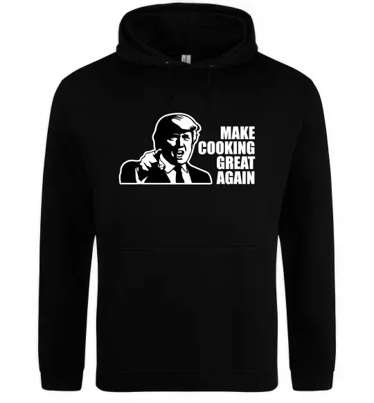 Жіноча толстовка (худі) Make cooking great again Чорний фото