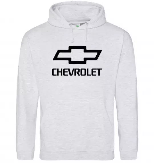 Чоловіча толстовка (худі) Chevrolet Сірий меланж фото