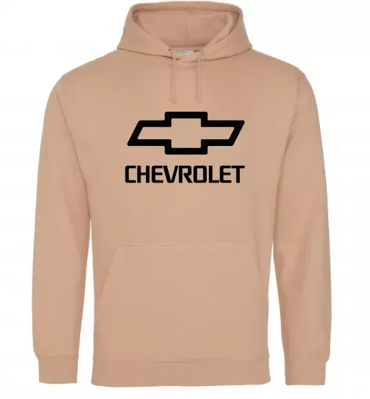 Чоловіча толстовка (худі) Chevrolet Пісочний фото
