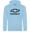 Чоловіча толстовка (худі) Chevrolet Блакитний Чоловіча толстовка (худі) Chevrolet Блакитний фото